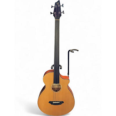 Used Breedlove Atlas Series Solo BJ350/CM4 Fretless Natural Acoustic Bass Guitar