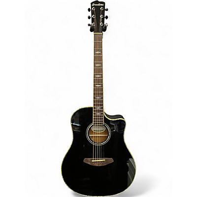 Used Breedlove Black Magic D25 Ebony Acoustic Electric Guitar