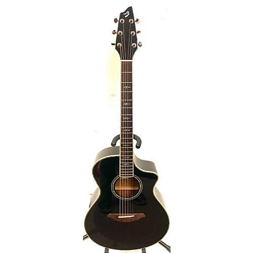 Breedlove Used Breedlove C25/SME Black Magic Black Acoustic Electric Guitar Black