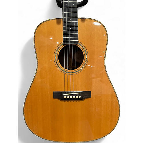 Used Breedlove D/SRE-H American Series Dreadnought Natural Acoustic Electric Guitar Natural