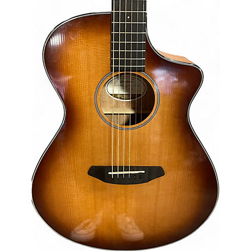 Used Breedlove Discovery Concert Cutaway 2 Tone Sunburst Acoustic Electric Guitar 2 Tone Sunburst