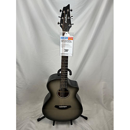 Breedlove Used Breedlove Discovery Concert Cutaway Black And Silver Acoustic Electric Guitar Black and Silver