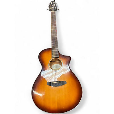 Used Breedlove Discovery Concert Cutaway Brown Sunburst Acoustic Electric Guitar