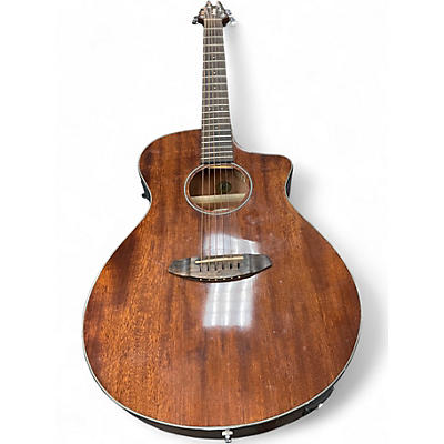 Used Breedlove Discovery Concert Cutaway Mahogany Acoustic Electric Guitar