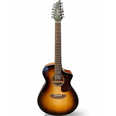 Used Breedlove Discovery S Concert 12-String CE Edge Burst 12 String Acoustic Electric Guitar