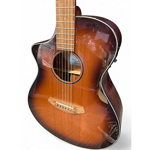 Used Breedlove Discovery S Concert Left Handed Mahogany Acoustic Electric Guitar Mahogany