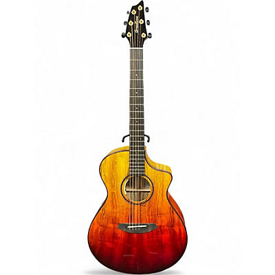 Used Breedlove Oregon Concert CE Tequila Sunrise Acoustic Electric Guitar