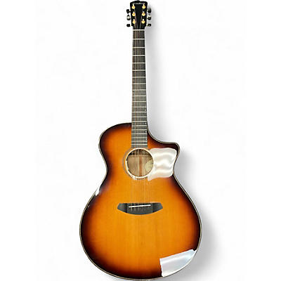 Used Breedlove Oregon Concert CE Whiskey Burst Acoustic Electric Guitar