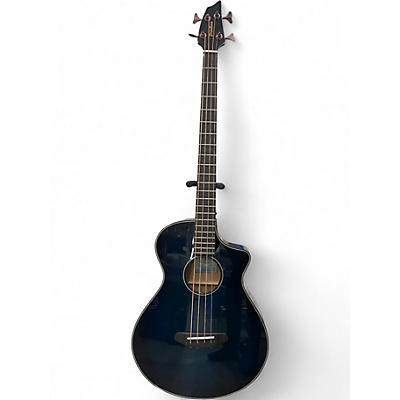 Used Breedlove PURSUIT EX S CONCERT TW BASS CE Trans Blue Acoustic Bass Guitar