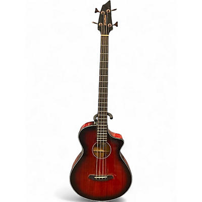 Used Breedlove Pursuit 4 String SUNSET BURST Acoustic Bass Guitar