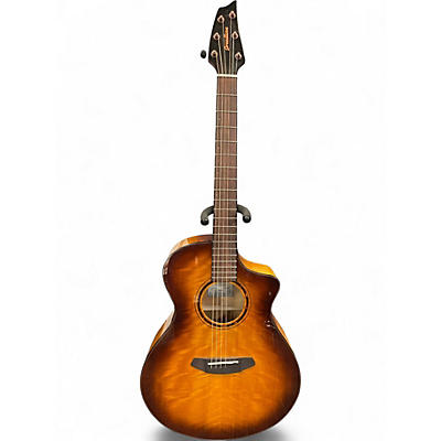 Used Breedlove Pursuit Concert EXS-TECE Tobacco Edgeburst Acoustic Electric Guitar