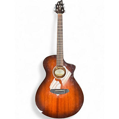 Used Breedlove Pursuit Concert Mahogany 2 Color Sunburst Acoustic Electric Guitar