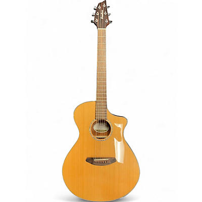 Used Breedlove Pursuit Concert Natural Acoustic Electric Guitar