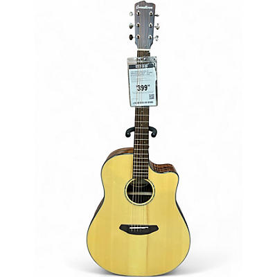 Used Breedlove Pursuit Dreadnought Ebony Natural Acoustic Electric Guitar