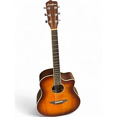 Used Breedlove Pursuit Dreadnought IR CESB 2 Color Sunburst Acoustic Electric Guitar