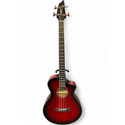 Used Breedlove Pursuit Exotic S Concert  Red Acoustic Bass Guitar