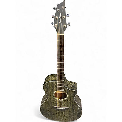 Used Breedlove RAINFOREST CE Green Acoustic Electric Guitar