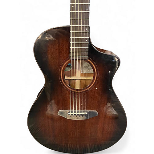 Used Breedlove wildwood Wildwood Pro Concert Suede CE  Mahogany Acoustic Electric Guitar Mahogany