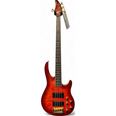 Used Brian Moore Guitars I-4 RED FLAMED MAPLE Electric Bass Guitar