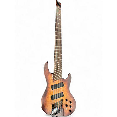 Used Brice 5 STRING HEADLESS 2 Color Sunburst Electric Bass Guitar