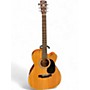 Used Bristol BM-16CE Natural Acoustic Electric Guitar Natural