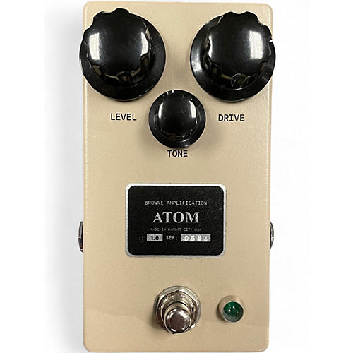 Used Browne Amplification Atom Nashville Overdrive Effect Pedal