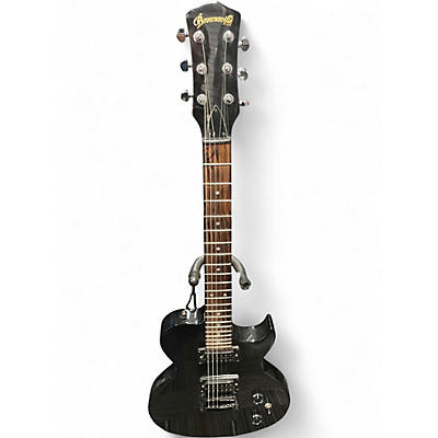 Used Brownsville New York single cut Black Solid Body Electric Guitar