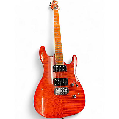 Used Brownsville USA101 Trans Amber Solid Body Electric Guitar