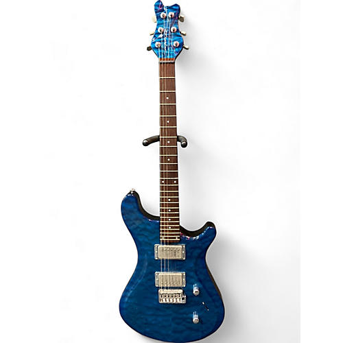 Used Brubaker B-II Custom Trans Blue Solid Body Electric Guitar Trans Blue