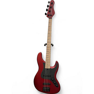 Used Brubaker JXB-4 USA  RED VELVET Electric Bass Guitar