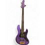 Used Brubaker JXB 5 Purple Electric Bass Guitar Purple