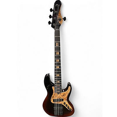Used Brubaker JXB-USA-5 RUST BURST Electric Bass Guitar