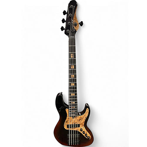 Used Brubaker JXB-USA-5 RUST BURST Electric Bass Guitar RUST BURST