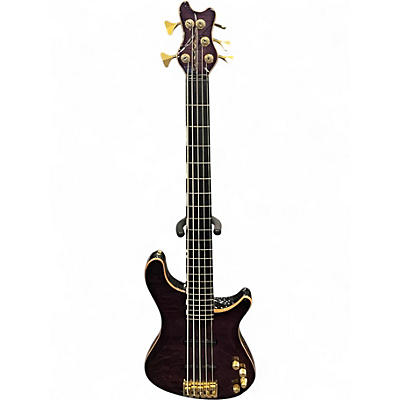 Used Brubaker NBS-1 Purple Electric Bass Guitar