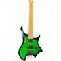 Used Bullfighter DWT Green Solid Body Electric Guitar Green