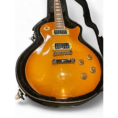 Used Burney SINGLE CUT Amber Solid Body Electric Guitar