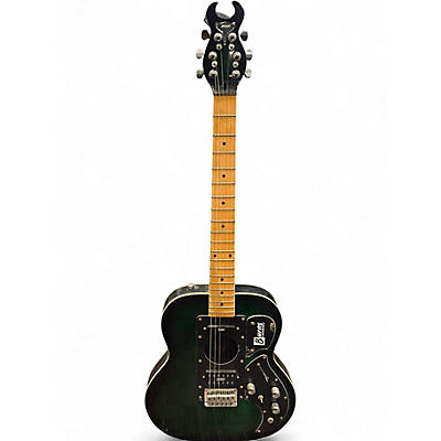 Used Burns London  STEER  GREEN BURST  Hollow Body Electric Guitar
