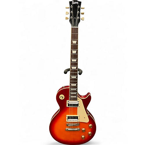 Used Burny LG-75 Cherry Sunburst Solid Body Electric Guitar Cherry Sunburst