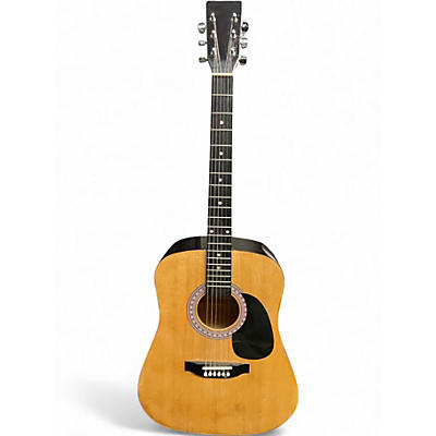 Used Burswood Acoustic Natural Acoustic Guitar