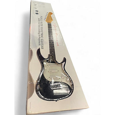 Used Burswood JE3-SD SD CARD GUITAR Black and White Solid Body Electric Guitar