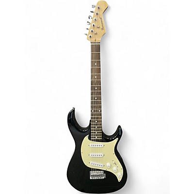 Used Burswood STRAT-A-LIKE Black Solid Body Electric Guitar