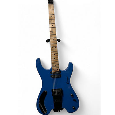 Used Busuyi Double Neck Blue Solid Body Electric Guitar