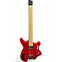 Used Busuyi N7b Double Sided Guitar/Bass Candy Apple Red Solid Body Electric Guitar Candy Apple Red