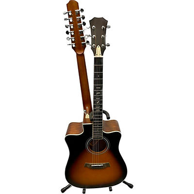 Used Busuyi NPS126 Vintage Sunburst Acoustic Electric Guitar