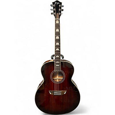 Used Byron by-200g Red Brown Acoustic Electric Guitar