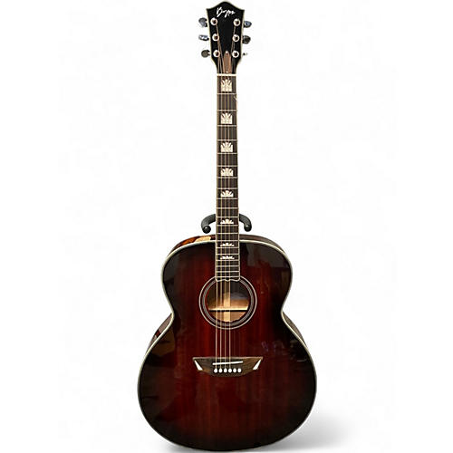Used Byron by-200g Red Brown Acoustic Electric Guitar Red Brown