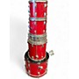 Used CB Percussion 4 Piece MX Series Red Drum Kit Red