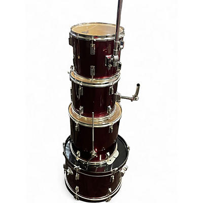Used CB Percussion 4 Piece SP SERIES Red Drum Kit