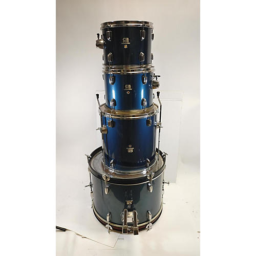 CB Percussion Used CB Percussion 4 piece 4 Piece Blue Drum Kit Blue