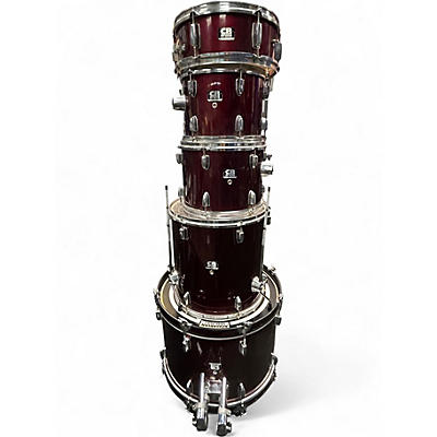 Used CB Percussion 5 Piece SP SERIES Burgundy Drum Kit